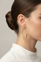 Women's Yellow Color Stylish and Modern Design Hoop Earring Bijouterie Accessory - 2