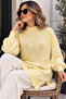 Stone Detailed Knitwear Sweater K6035 Lemon Yellow - 4