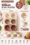 2 Pieces of 6-Piece Round Silicone Cake Mold 173 ml Muffin, Soufflé, Pudding, Chocolate and Dessert Mold - 2