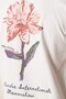 Men's Oversized T-Shirt Soft Bloom Printed White – Crew Neck, Couple, Comfortable Fit, 100% Cotton - 5