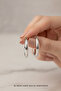 Nickel-Free Glossy Gray Hoop Earrings - the Ideal Accessory for Your Casual and Stylish Outfits - 4