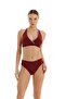 Women's Burgundy Double-Breasted Bikini Set B.1756-26 - 2
