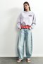 Snoopy bisiklet yaka sweatshirt - 4