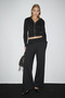 Aven women's hooded and v-neck regular black top and bottom set - 3