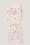 Baby Girl Prety Girl Tracksuit Set Beige - 3