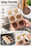 6-Piece Round Silicone Cake Mold 173 ml Muffin, Soufflé, Pudding, Chocolate and Dessert Mold - 5