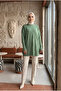Women's Mercerized Jacquard Long Knitwear Tunic - 2