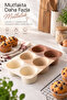 2 Pieces of 6-Piece Round Silicone Cake Mold 173 ml Muffin, Soufflé, Pudding, Chocolate and Dessert Mold - 6