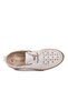 Women's White Genuine Leather Anatomical Sole Patterned Lace-Up Stylish Comfortable Casual Shoes Z136 - 4