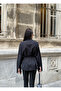 Women's Black Belted Padded Shirt - 8