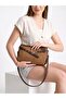 Women's Suede Multi-Compartment Stylish Large Size Hand and Shoulder Bag Size:32X17 cm Rc8022 - 3