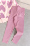 Heart Patterned 2 Thread Girls' Double Tights Set - 3