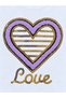 40209-26 Baby Girl 3-Piece Set Heart Embroidered Zippered Cardigan T-Shirt and Ribbed Pants 6-24 Months - 6