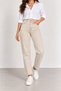 Bella Women's Beige Mom High Waist Lycra Jean Jeans