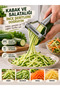 Julienne Fruit Vegetable Chopper Stainless Steel Ergonomic Metal Handle Vegetable Peeler - 3