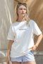 Women's Oversize T-Shirt Toxic Introvert Printed White – Crew Neck, Comfortable Fit, 100% Cotton - 2