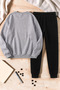 Unisex Minipapatya Printed Crew Neck Sweatshirt - 2-Piece Tracksuit Set - 2