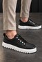 Yg-14 Dušan Lace-Up Leather Men's Casual Sneaker Shoes Cbt Black - 3