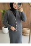 Women's Plush Textured Premium Knitwear Cardigan Skirt Two-Piece Set - 4