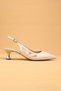 Women's Short Heeled Satin Evening Dress Shoes High Heels - 6
