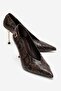 Polly Brown Multi Women's Heeled Shoes