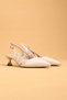 Women's Short Heeled Satin Evening Dress Shoes High Heels - 5