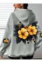 Unisex Sleeve Printed Hooded Kangaroo Pocket Comfortable Fit Regular Cut Sweatshirt