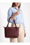 Original Women's New Season 3-Compartment Suede Leather Adjustable Cross Column Strap Shoulder Bag Size:32X27 cm Rc8028 - 6