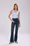 Women's Terry Fabric U-Neck Strappy Basic T-Shirt - 2