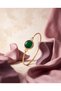 Green Stone Detailed Gold Color Women's Bracelet - 3