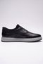100% Genuine Leather Black Elastic Comfortable Casual Men's Shoes Luass30Al0068 - 3