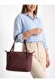 Original Women's New Season 3-Compartment Suede Leather Adjustable Cross Column Strap Shoulder Bag Size:32X27 cm Rc8028 - 4