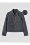 Rmz Gi̇yi̇m Farkiyla Shirt Roba Collar Women's Cashmere Jacket