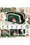 Multi-Compartment, Two-Compartment, Large Volume, Cute Dog Plaid Pattern, Unisex, for Girls and Boys, Elementary School, Middle School, High School, Pencil Holder, Pencil Case, Bag - 2