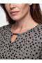 Rmz Gi̇yi̇m Farkiyla Zero Roba Collar Polka Dot Blouse - 3