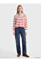 Esvab • Modern & Distinctive Devrik Roba Collar Striped Women's T-Shirt - 2