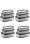 Oval 12 Piece Airproof Leakproof Storage Container Set Smoked 4X(300/500/800 ml) - 2