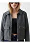 Rmz Gi̇yi̇m Farkiyla Shirt Roba Collar Women's Cashmere Jacket - 5