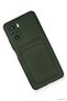 Spt-Gld Newface Redmi K40 Pro Case Kelvin Silicone with Business Card Holder - (212528) Dark Green - 2