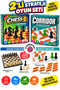 Set of 2 Wooden Chess and Corridor Strategy Games – Brain Teaser, Logic, and Planning Game - 2