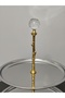 Luxurious 2-Tier Stainless Steel Cookie Stand with Stand Legs, Decorative Presentation Tray, Multi-Tier Serving Tray, Cookie Holder, Candy Tray - 4