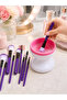 12-Piece Professional Makeup Brush and Electric Brush Washing Device Practical Cleaning and Makeup Set