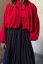 Buttoned Detail Elastic Waist Lined Jacket Per9792 - 6
