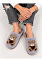 Cute Teddy Bear Figured Plush Home Slippers Soft Sole Winter Home Slippers Dowry Slippers Gift Stc1350 - 2