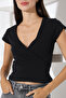 Women's Double-Breasted Collar Short Jacket Stretchy Fabric Casual - 6