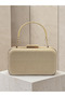 Gold Dore Zigzag Laser Patterned Chain Strap Women's Evening Dress Bag Wedding Engagement Graduation - 4