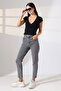 Women's Double-Breasted Collar Short Jacket Stretchy Fabric Casual - 2