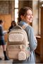 Lusso Girls' Orthopedic Middle and High School Backpack with Pen Holder 23 Liters, Mink - 3