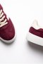 Women's Burgundy Lace-Up Thick High Sole Casual Sneaker Sports Shoes Terra - 7