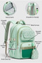 Lusso Girls' Orthopedic Middle and High School Backpack with Pen Holder, 23 Liters, Green - 7